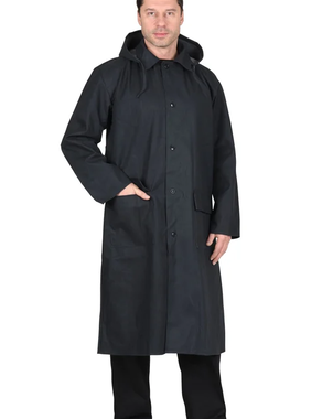 Прорезиненный однобортный плащ Сириус