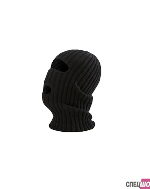 Шапка-маска трикотажная цвет черный