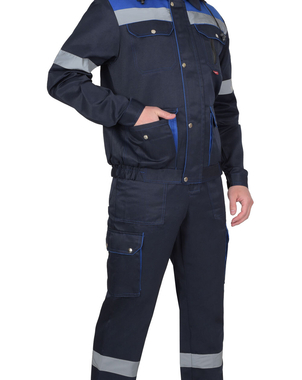 Костюм СИРИУС-ТИТАН куртка, п/к синий с васильковым и СОП