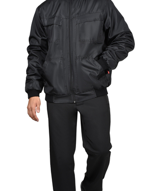 Куртка СИРИУС-ПИКНИК демисезонная, укороченная, цвет черный