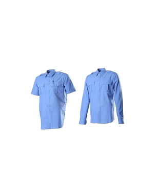 Рубашка Охранника длинный или короткий рукав (цвет голубой, синий)