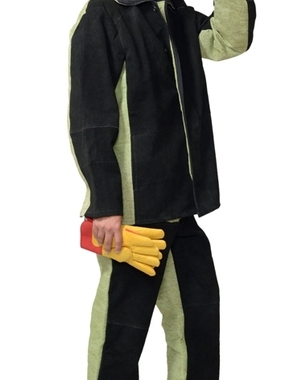 Костюм сварщика: куртка и брюки брезентовый со спилком (2,7 кв.м) тип Б