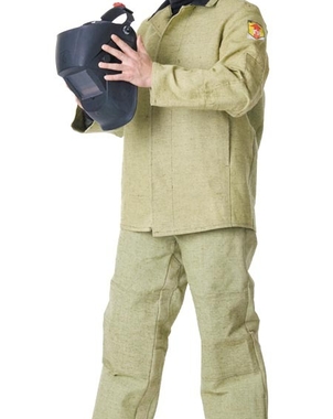Костюм сварщика: куртка и брюки брезентовый с налокотниками и наколенниками